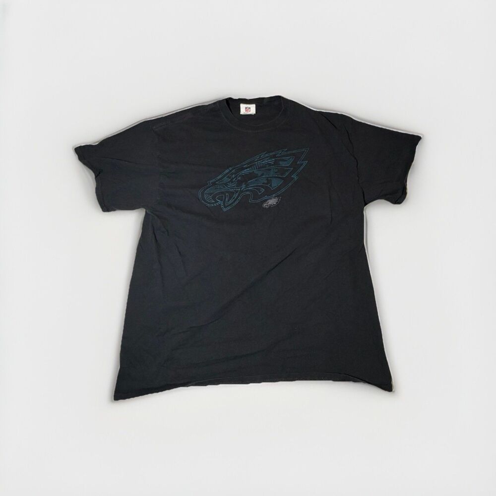 Philadelphia Eagles NFL Team Apparel T Shirt Mens XL Black Graphic Football Tee